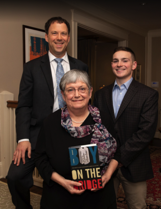 Author Andrew Marble with his mother, Ms. Sharyn Marble, and nephew Mr. Nicholas Lanciani.